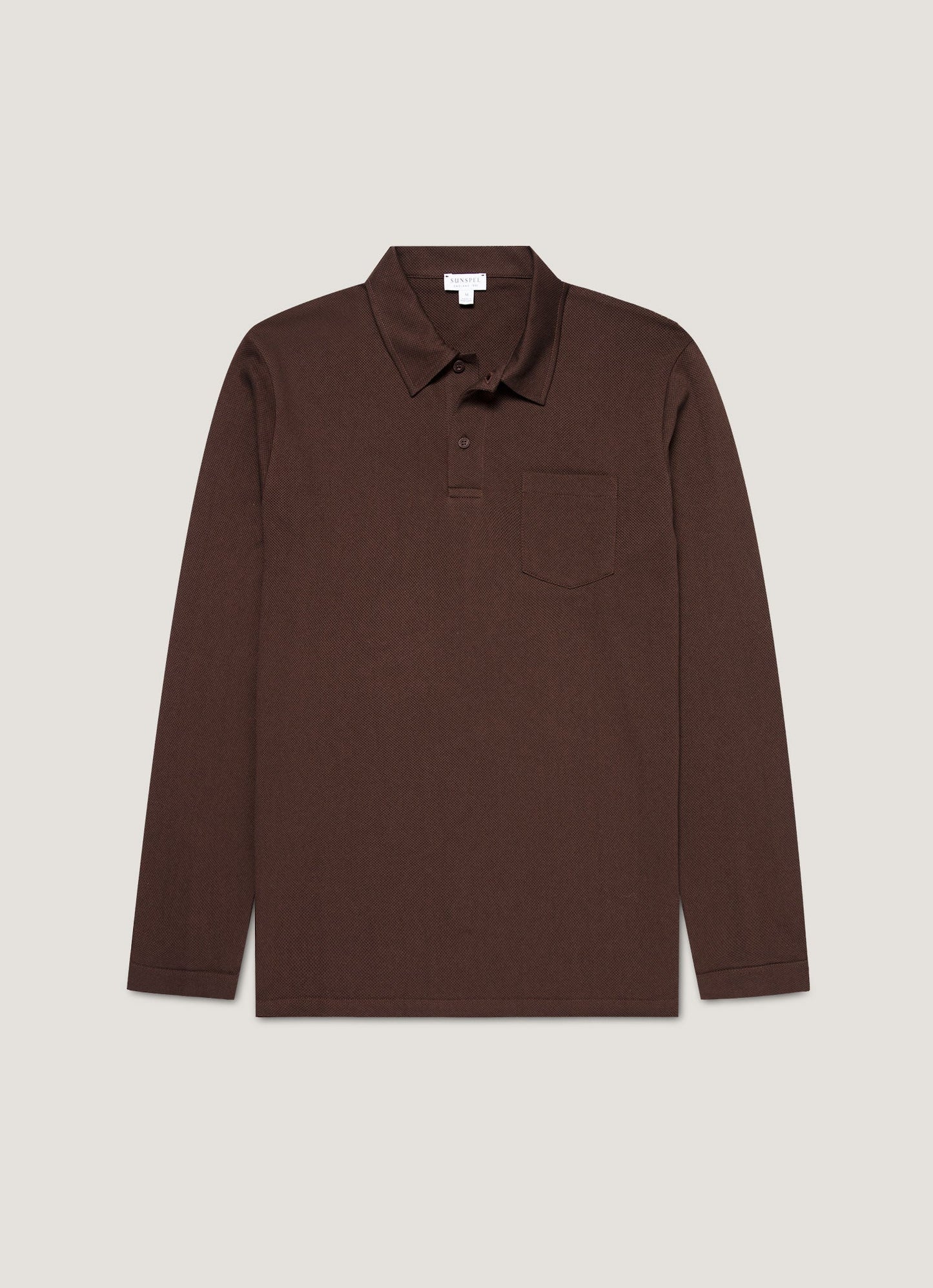 Men's Long Sleeve Riviera Polo Shirt in Bakelite