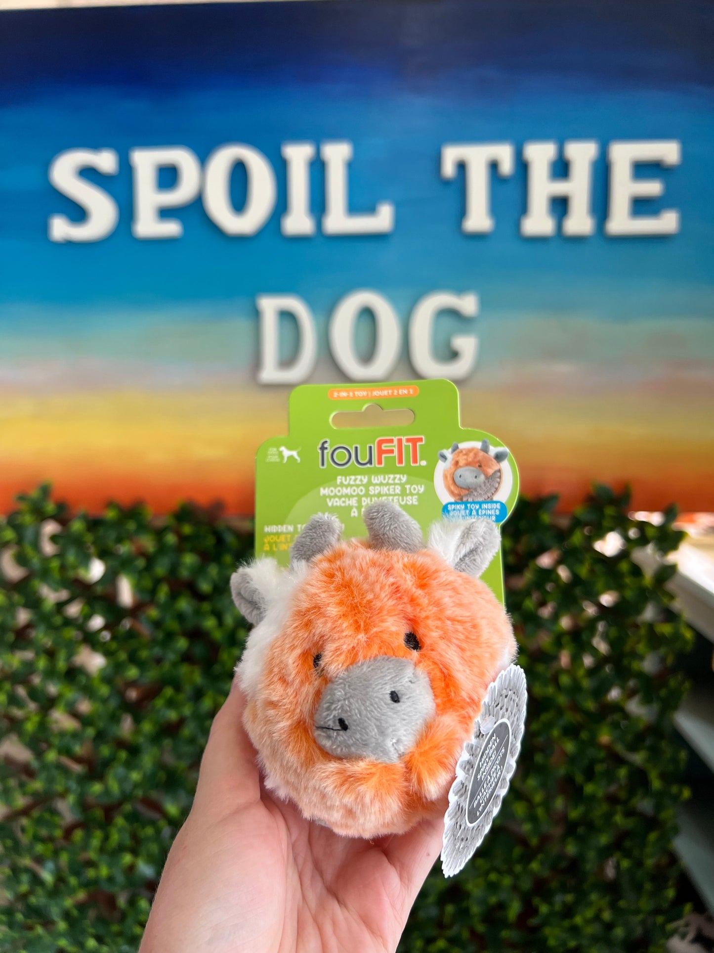 Fuzzy Wuzzy Moomoo Spikers 2-in-1 Spiker Ball Toy