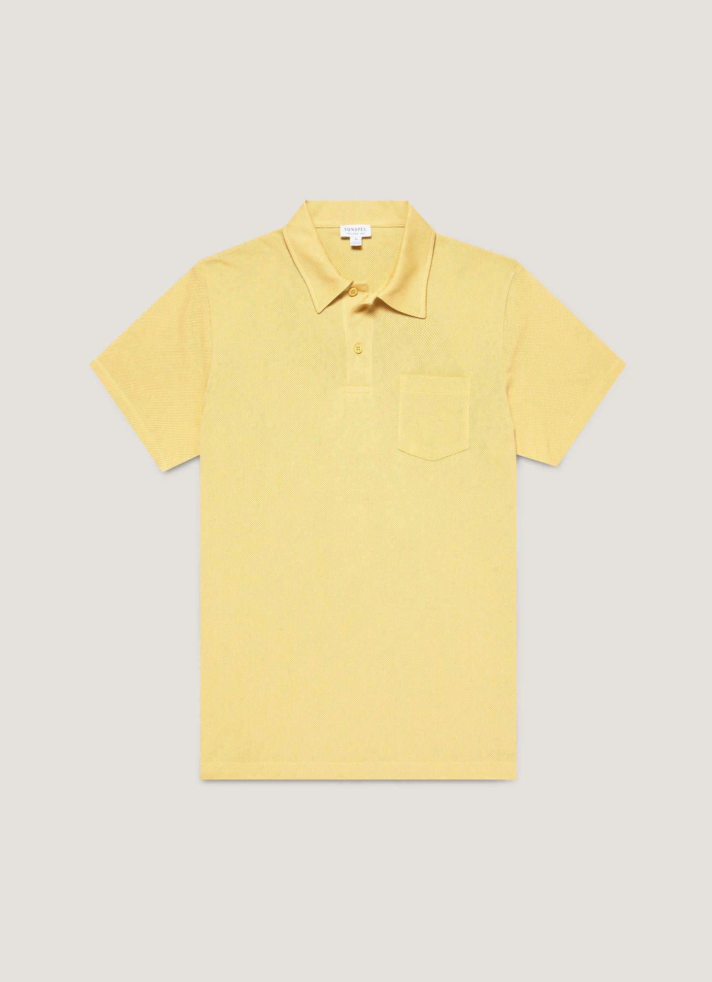Men's Riviera Polo Shirt in Dusty Yellow